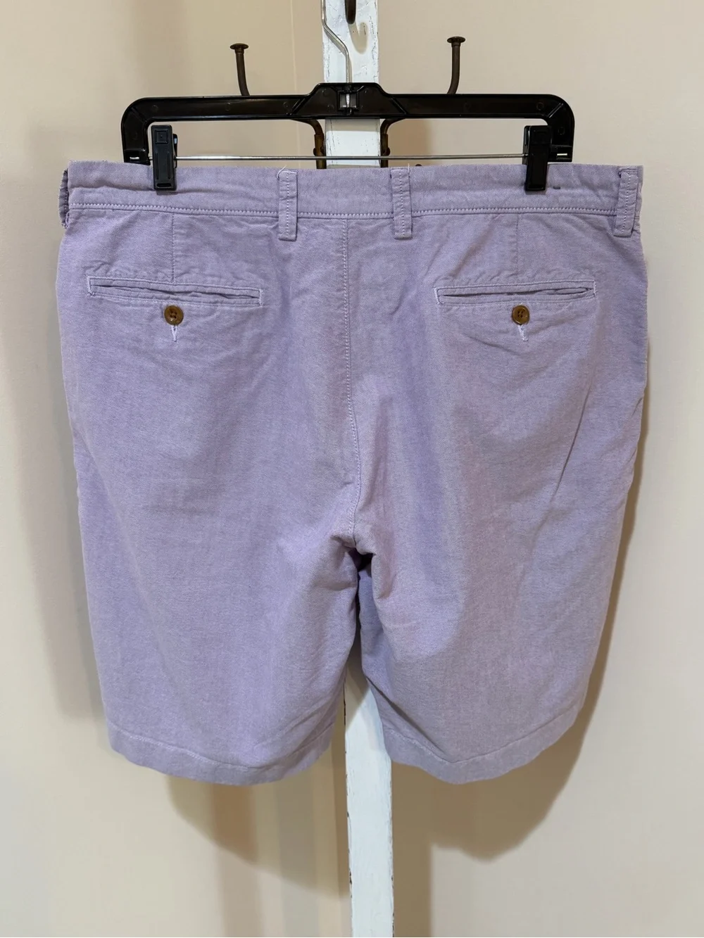 MENS JCREW CLUB SHORTS FLAT FRONT IN  SIZE 35” WAIST 11” LENGTH IN PURPLE